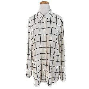 DOROTHY PERKINS Women's Shirt Blouse Size 10 (14UK) Button Down Long Sleeve